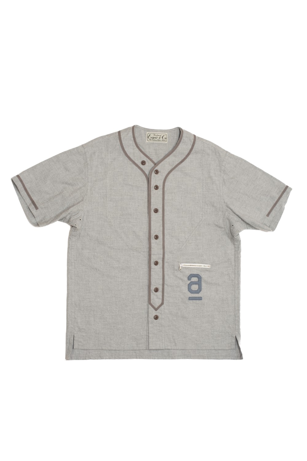 baseball shirt grey